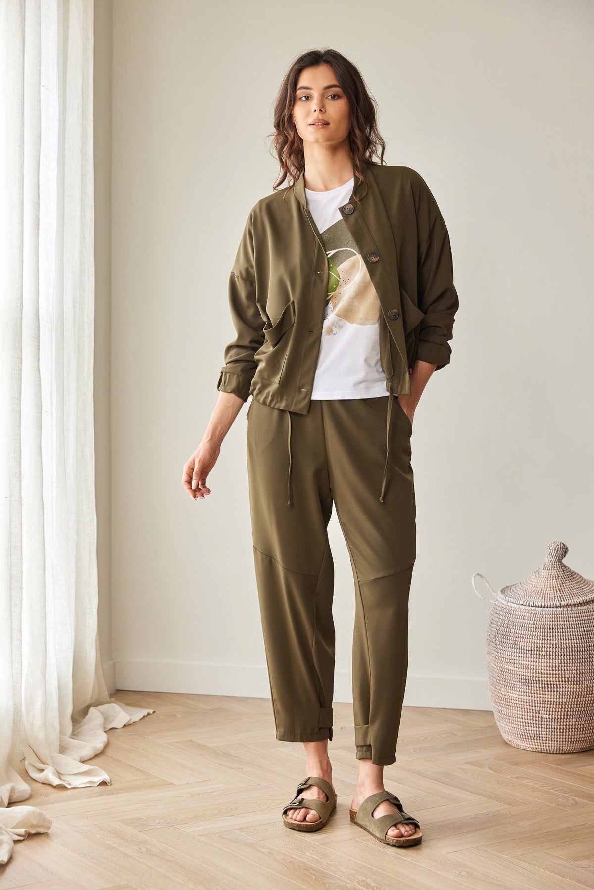 PERUZZI Button Detail Trouser