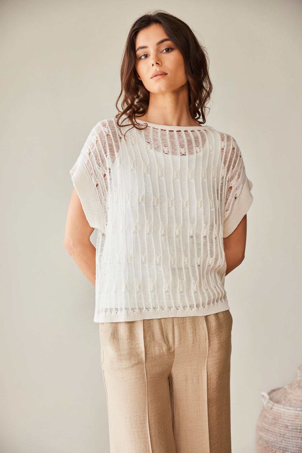 PERUZZI Ladder Stitch Knit