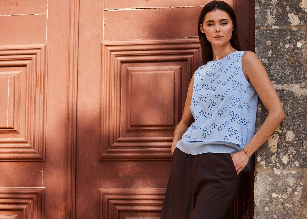 PERUZZI Floral Broderie Top