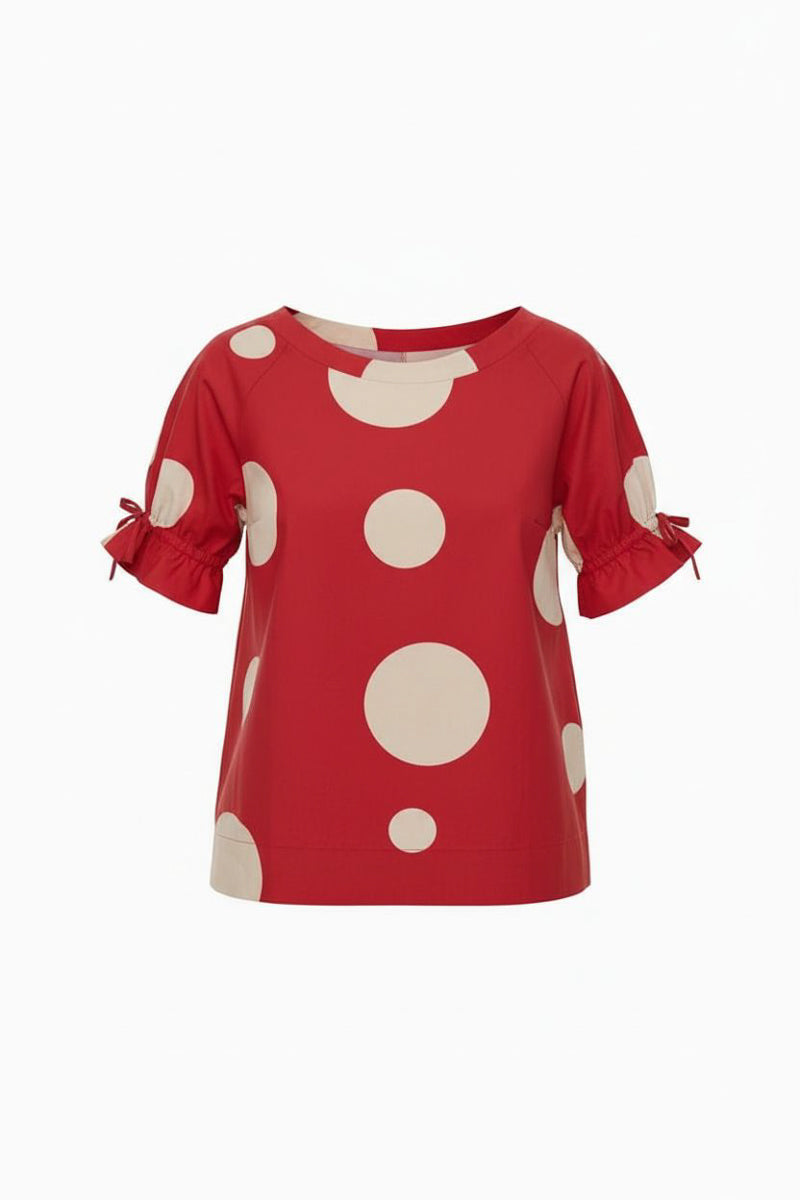 PERUZZI Circle Print Blouse