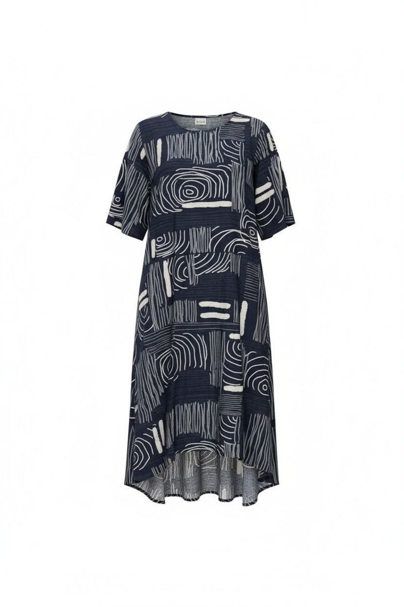 PERUZZI Ripple Print Dress