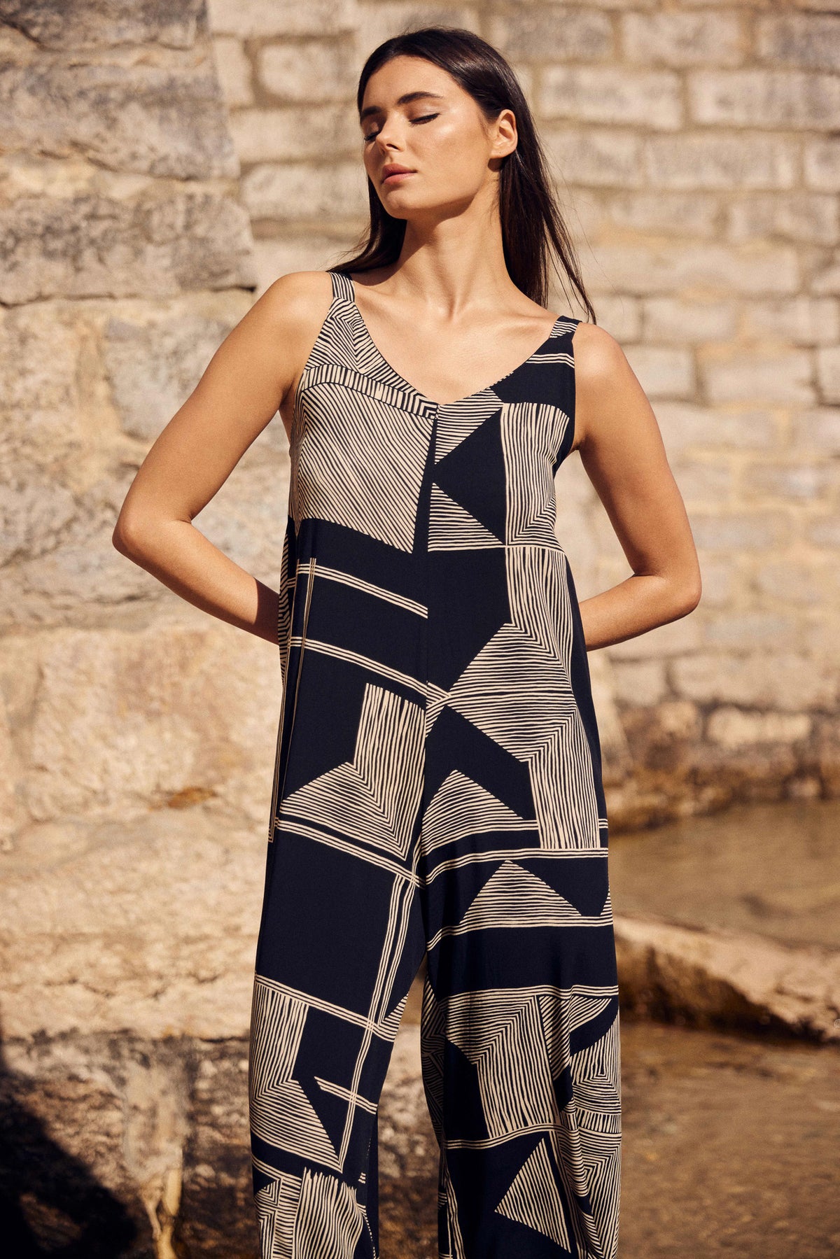 PERUZZI Geo Print Jumpsuit