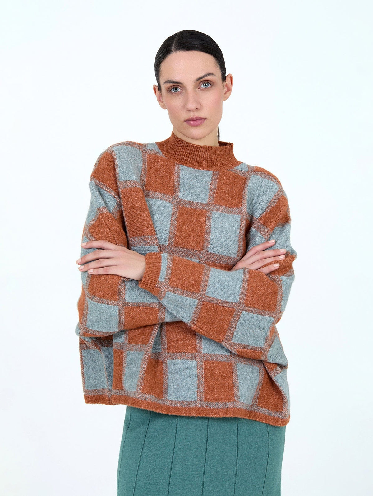 Skatie Square Block Knit