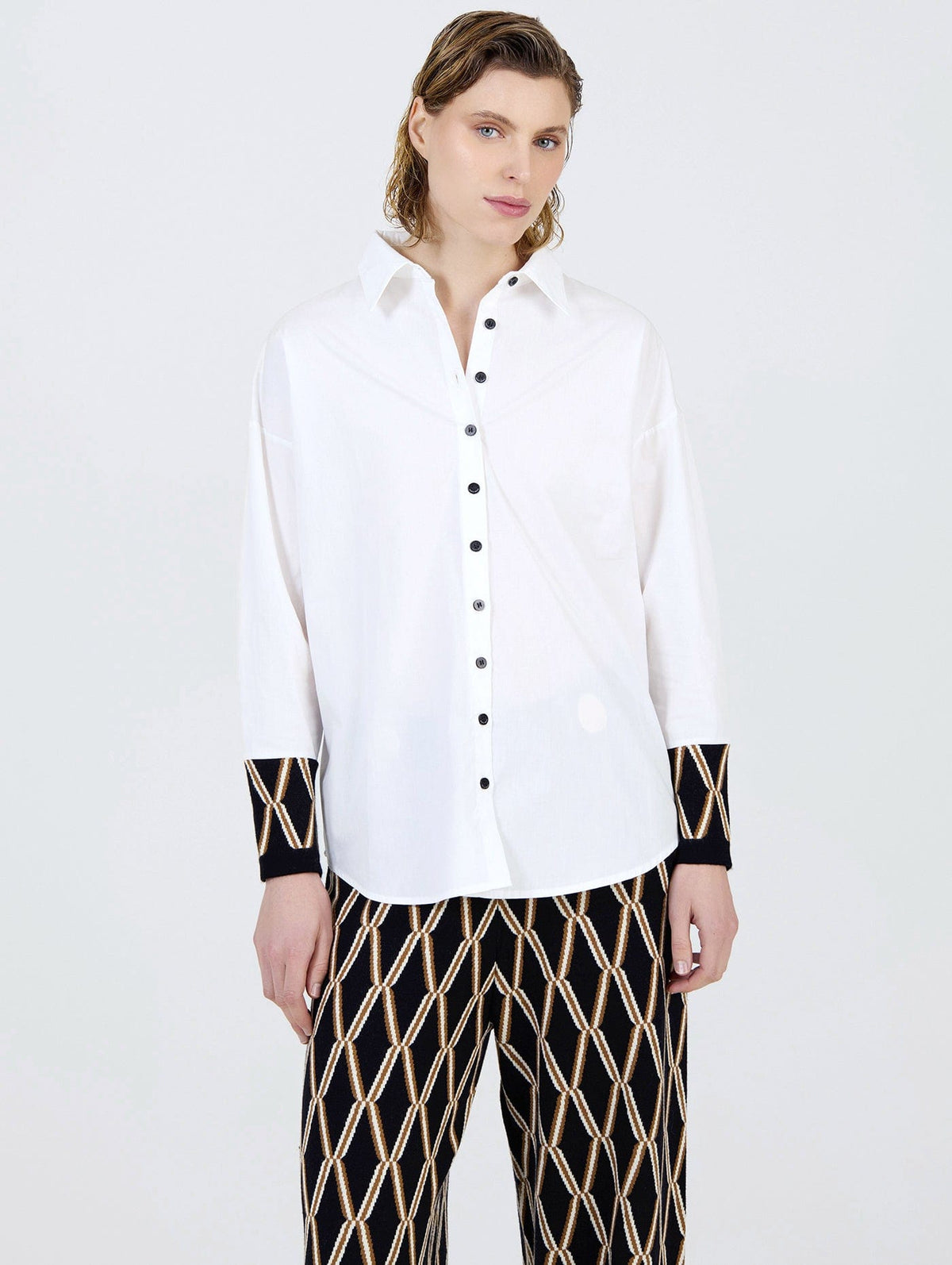 Skatie Contrast Trims Shirt