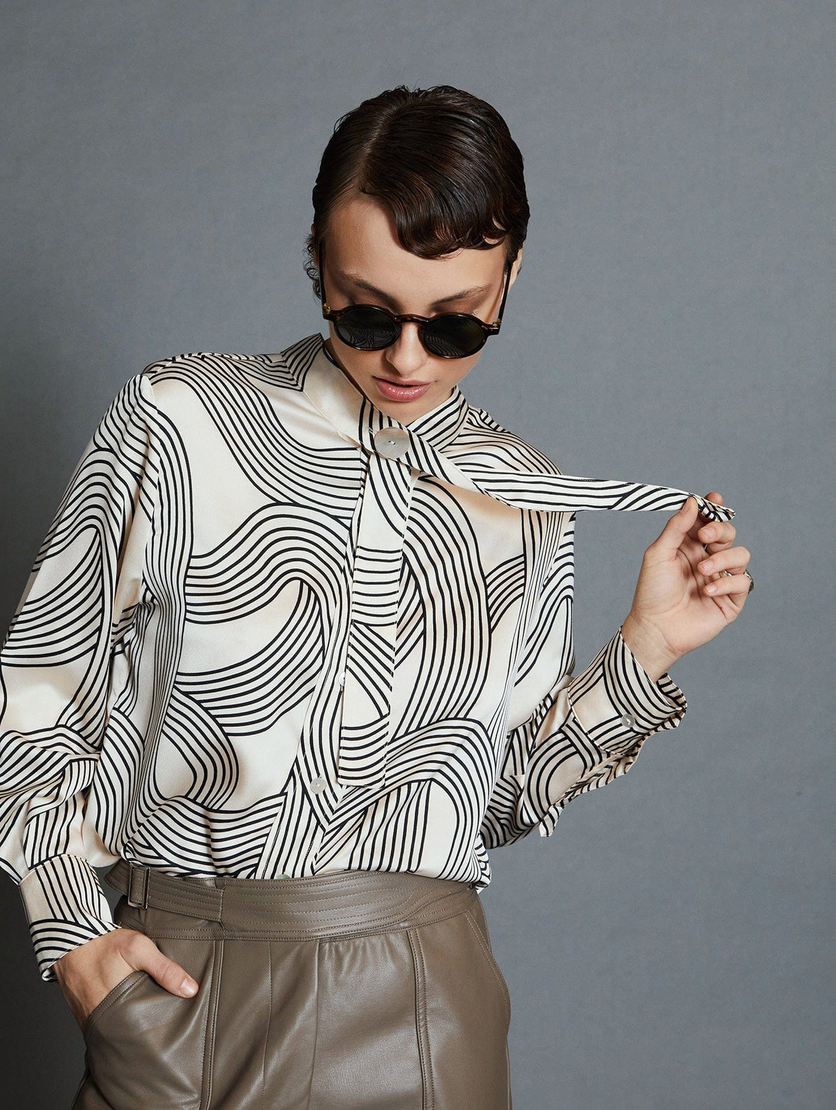 Skatïe Swirl Print Blouse