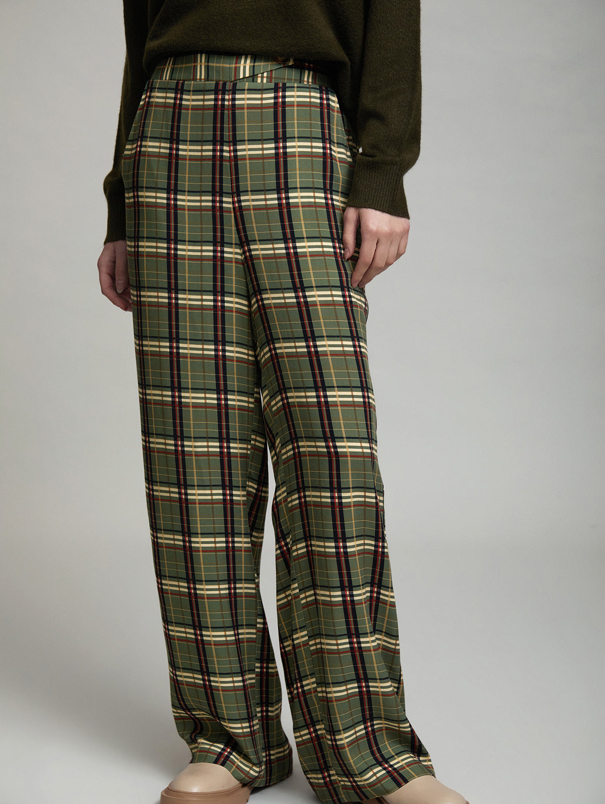 Skatie Check Trouser