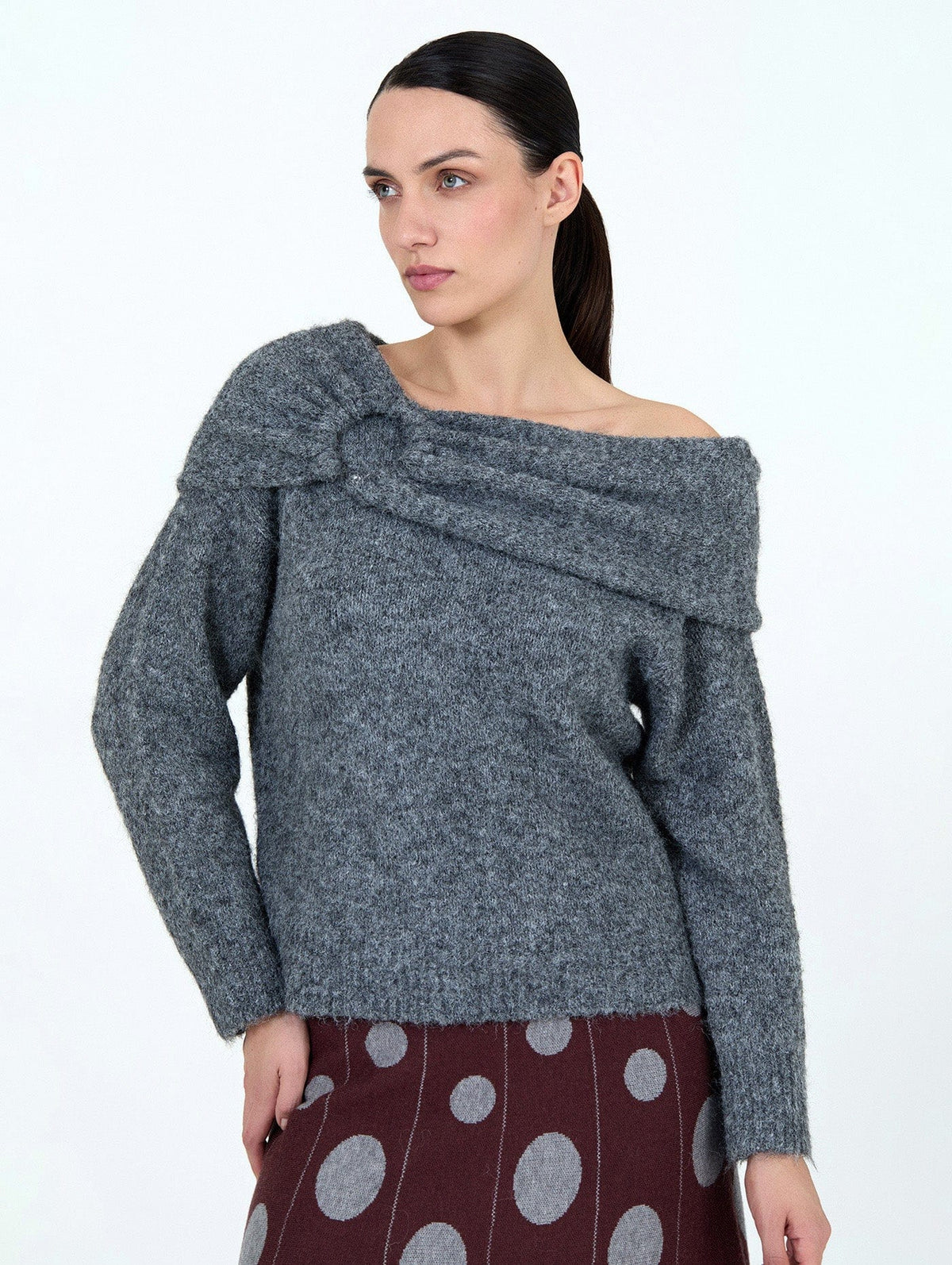 Skatie Off Shoulder Knit