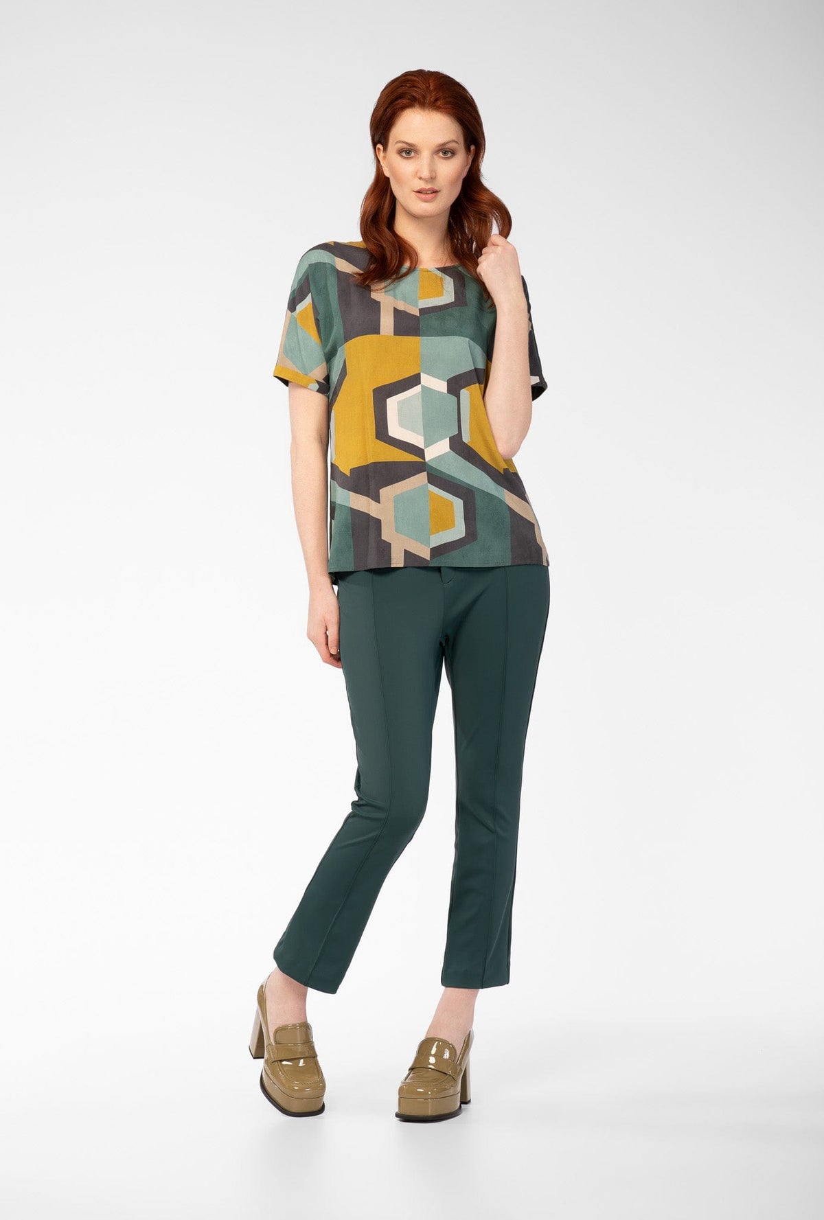 SuZa Square Print Top