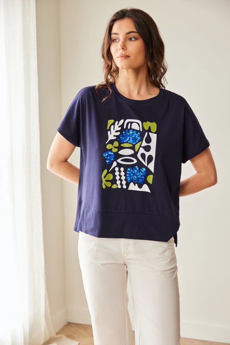 PERUZZI Sequin T-Shirt