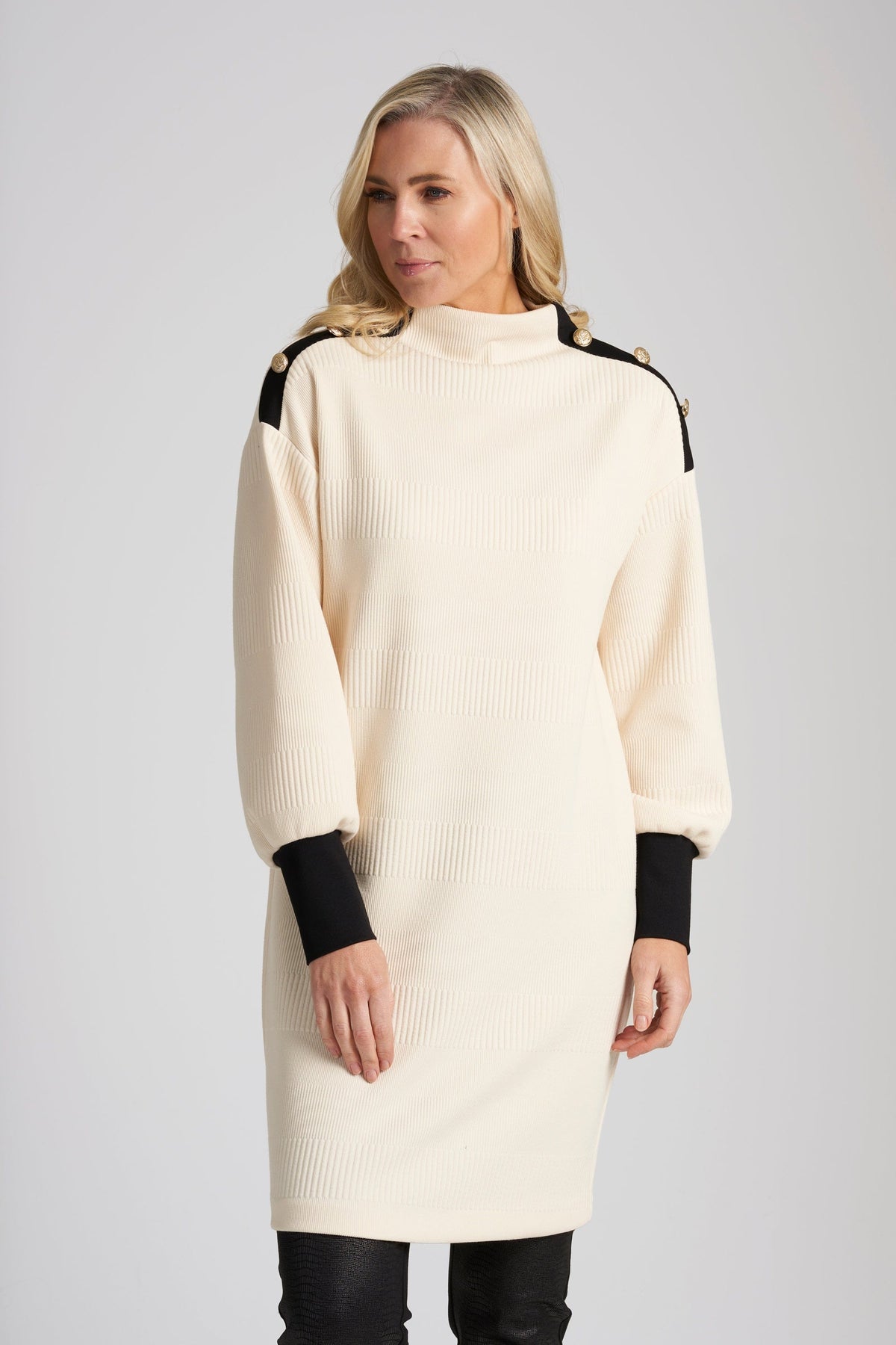 PERUZZI Turtleneck Dress