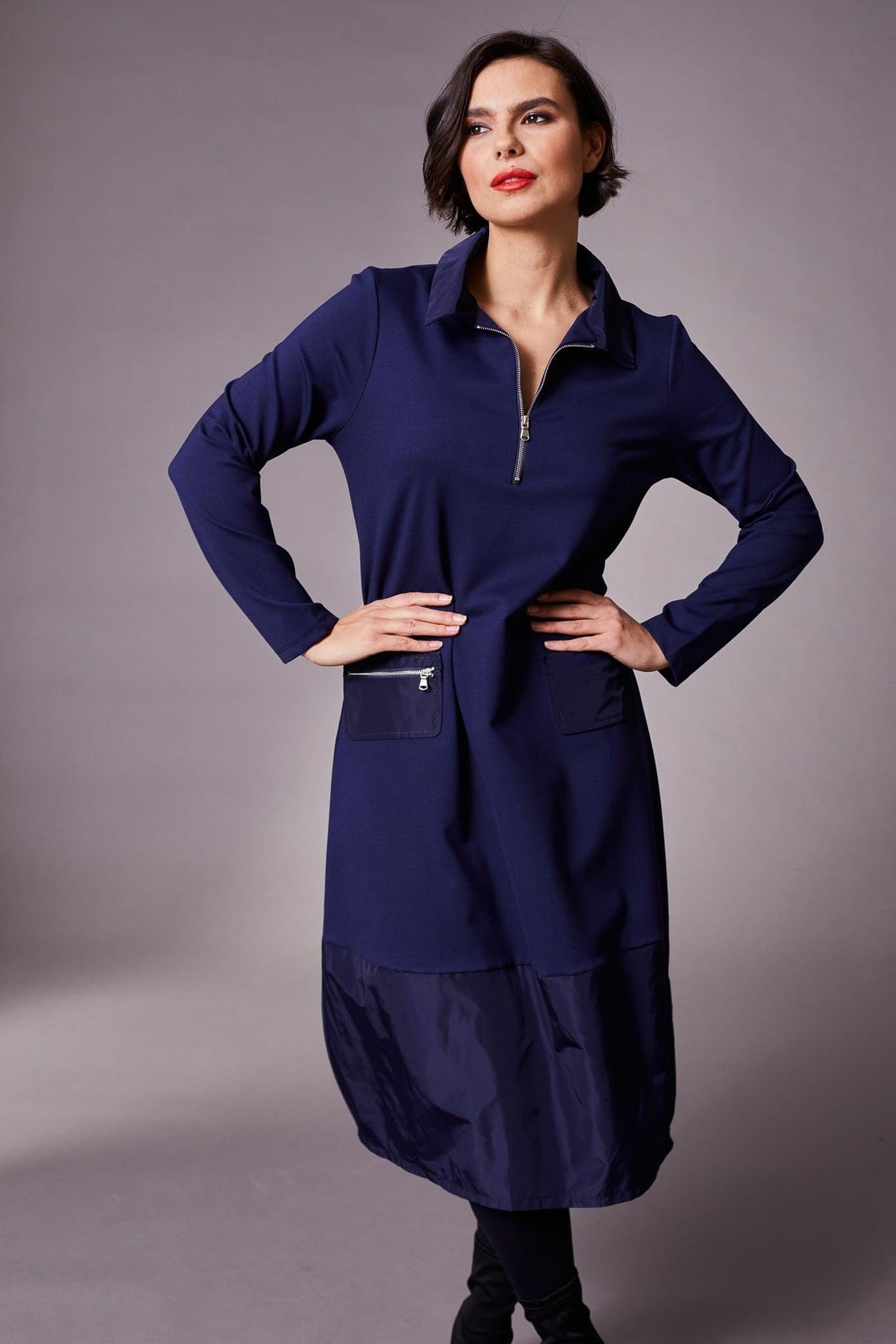 PERUZZI Zip Pocket Dress