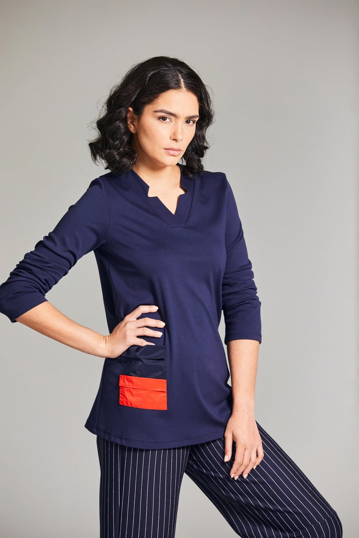 PERUZZI Contrast Pocket Top