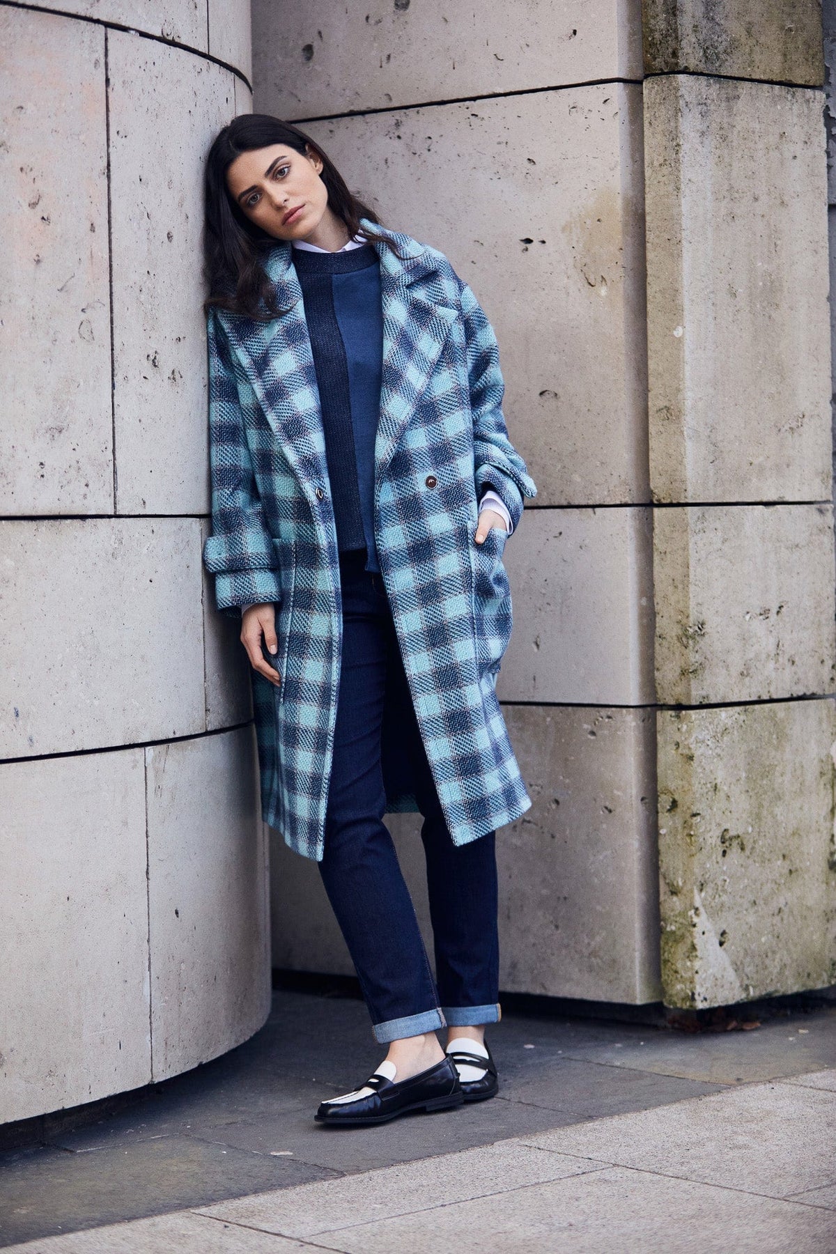 PERUZZI Check Coat