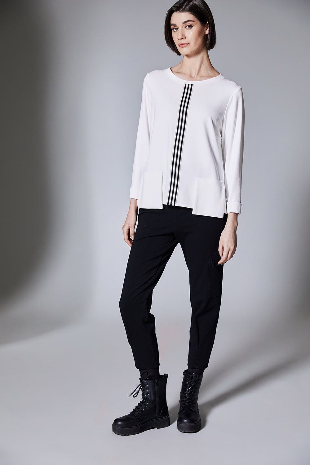 PERUZZI Centre Stripe Top