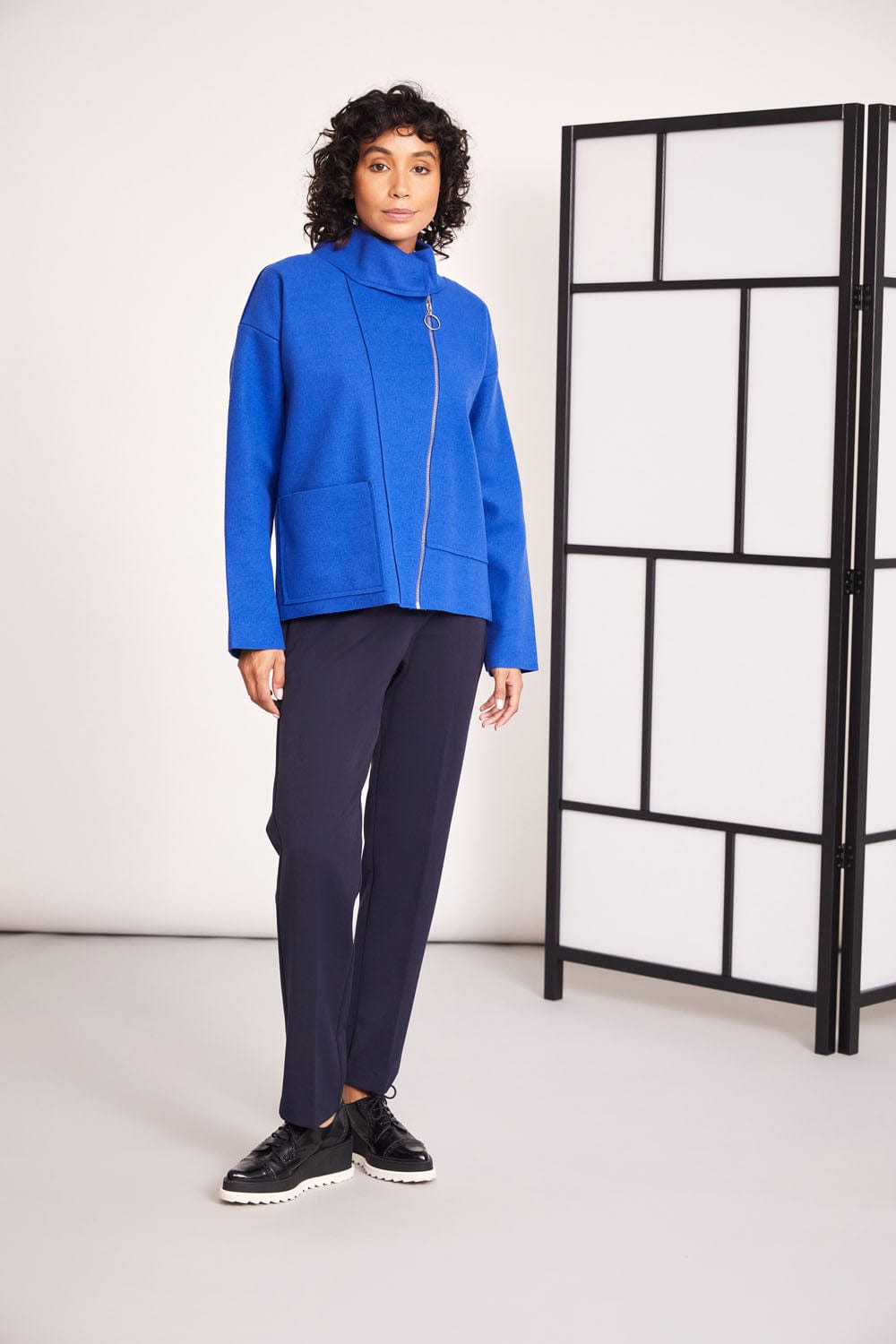 PERUZZI Classic Front Zip Trouser