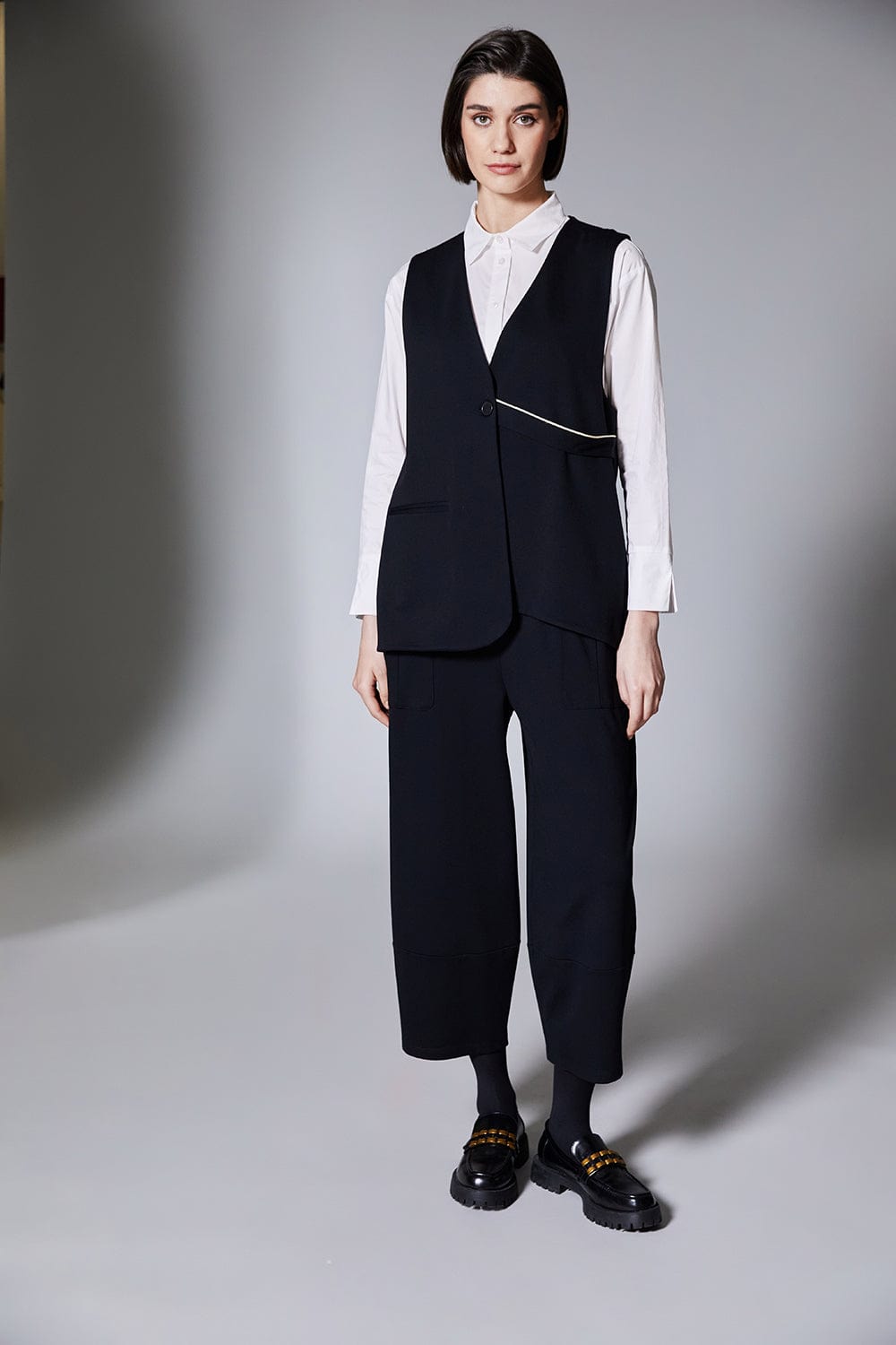PERUZZI Waistcoat With Piping Detail