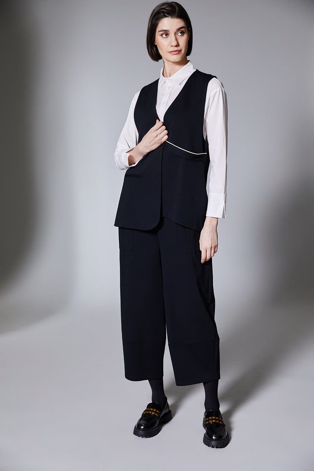 PERUZZI Waistcoat With Piping Detail