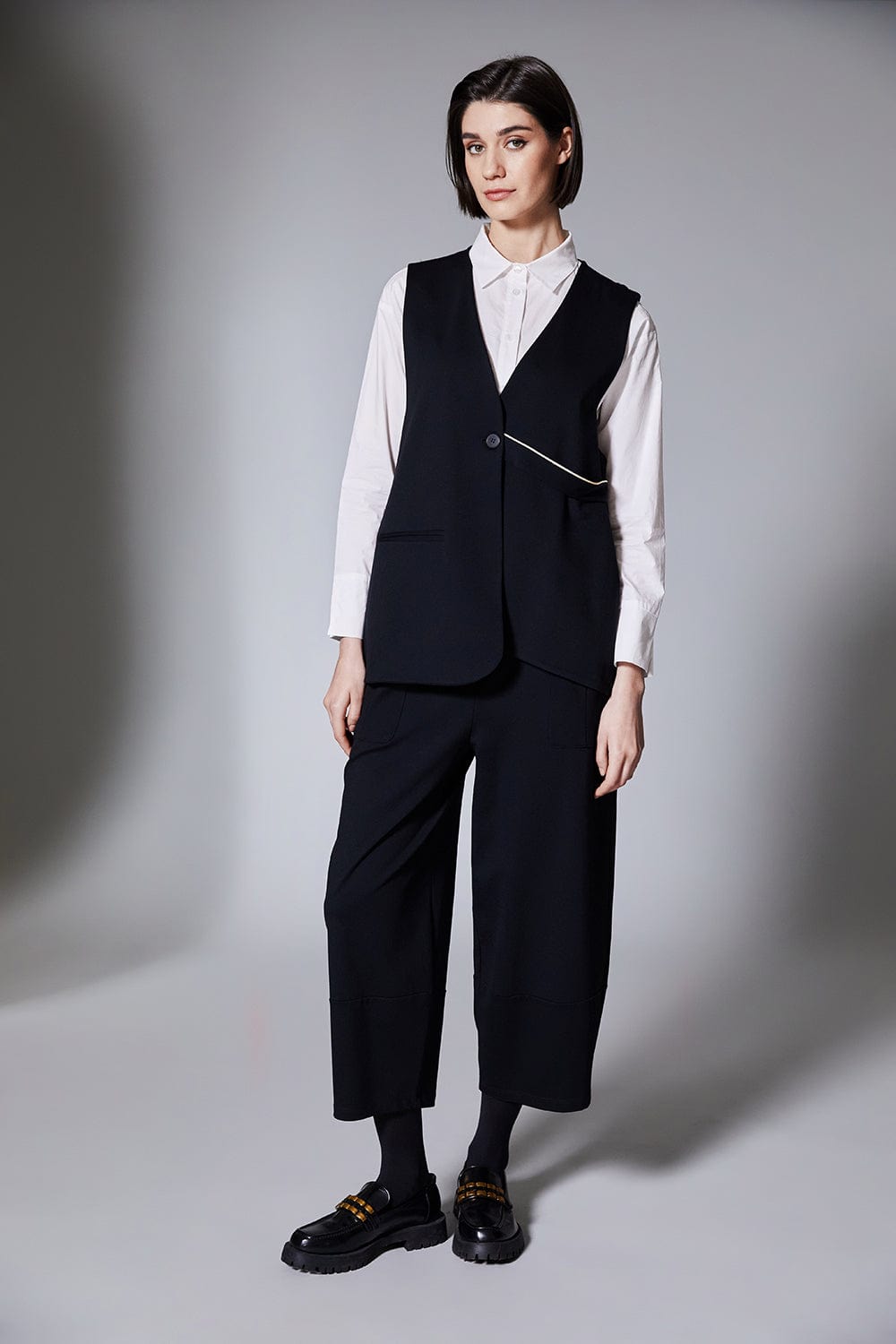 PERUZZI Waistcoat With Piping Detail