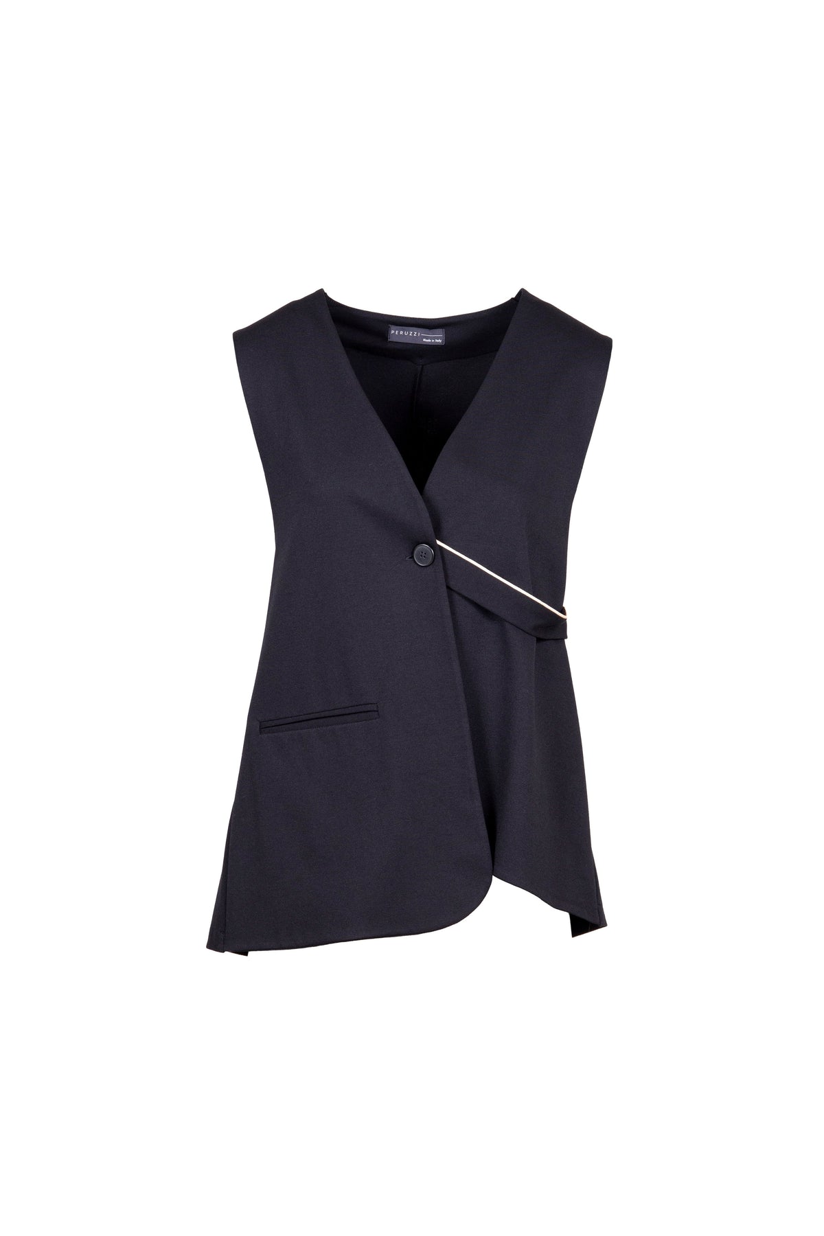 PERUZZI Waistcoat With Piping Detail