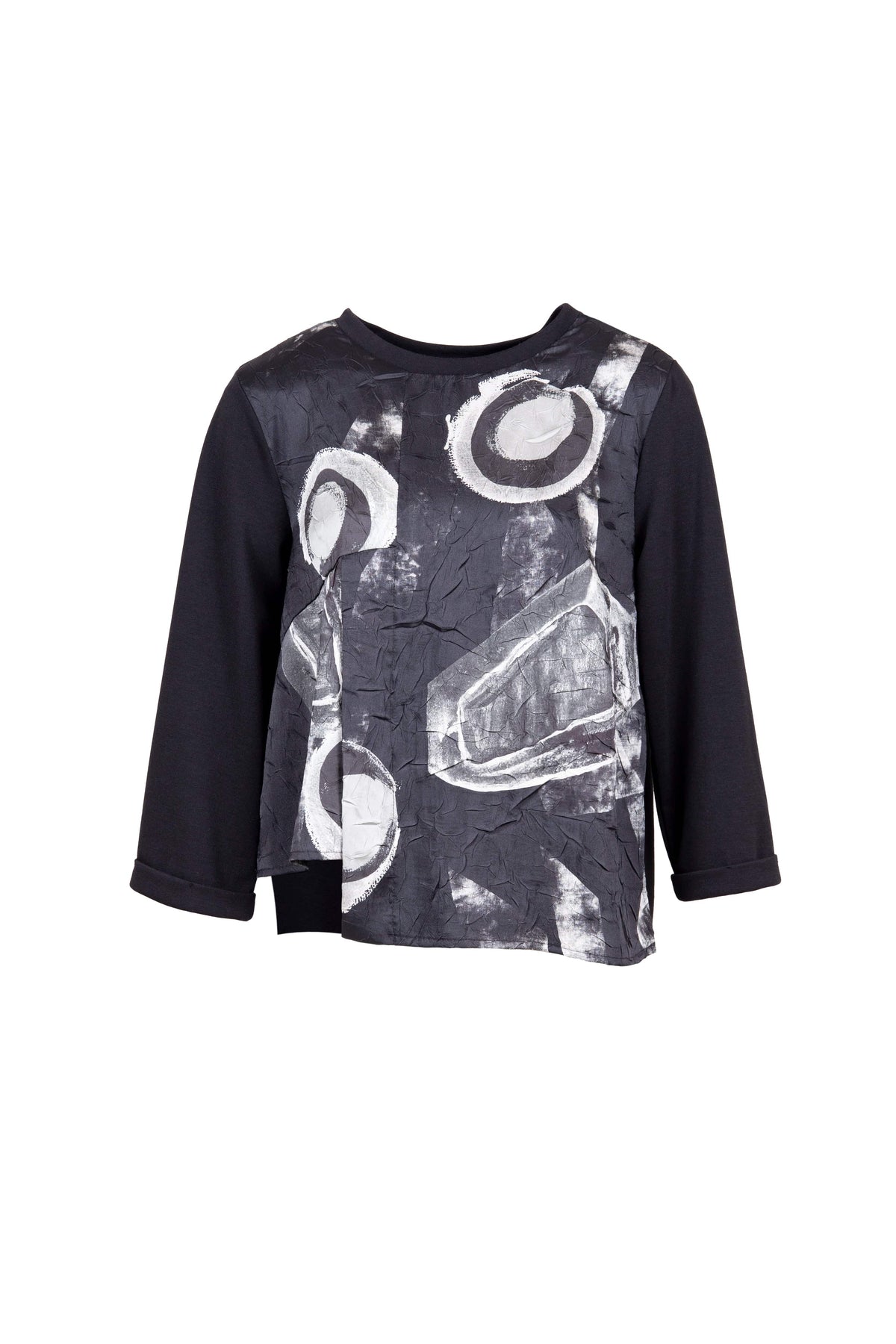 PERUZZI Circle Print Crush Top