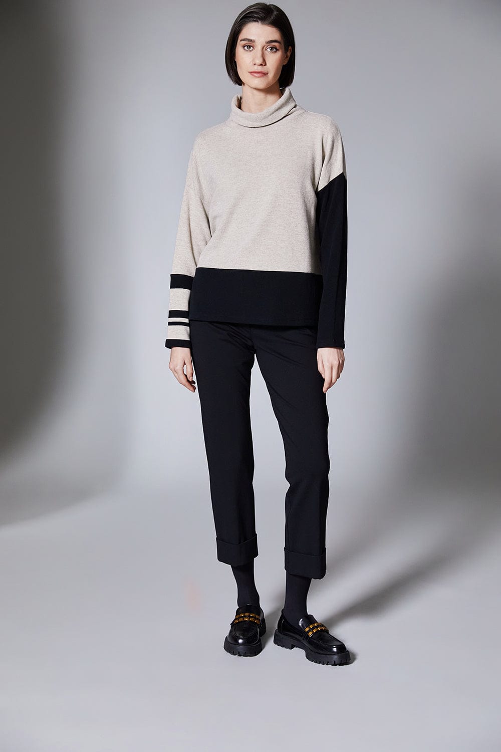 PERUZZI Stripe Colour Block Fleece