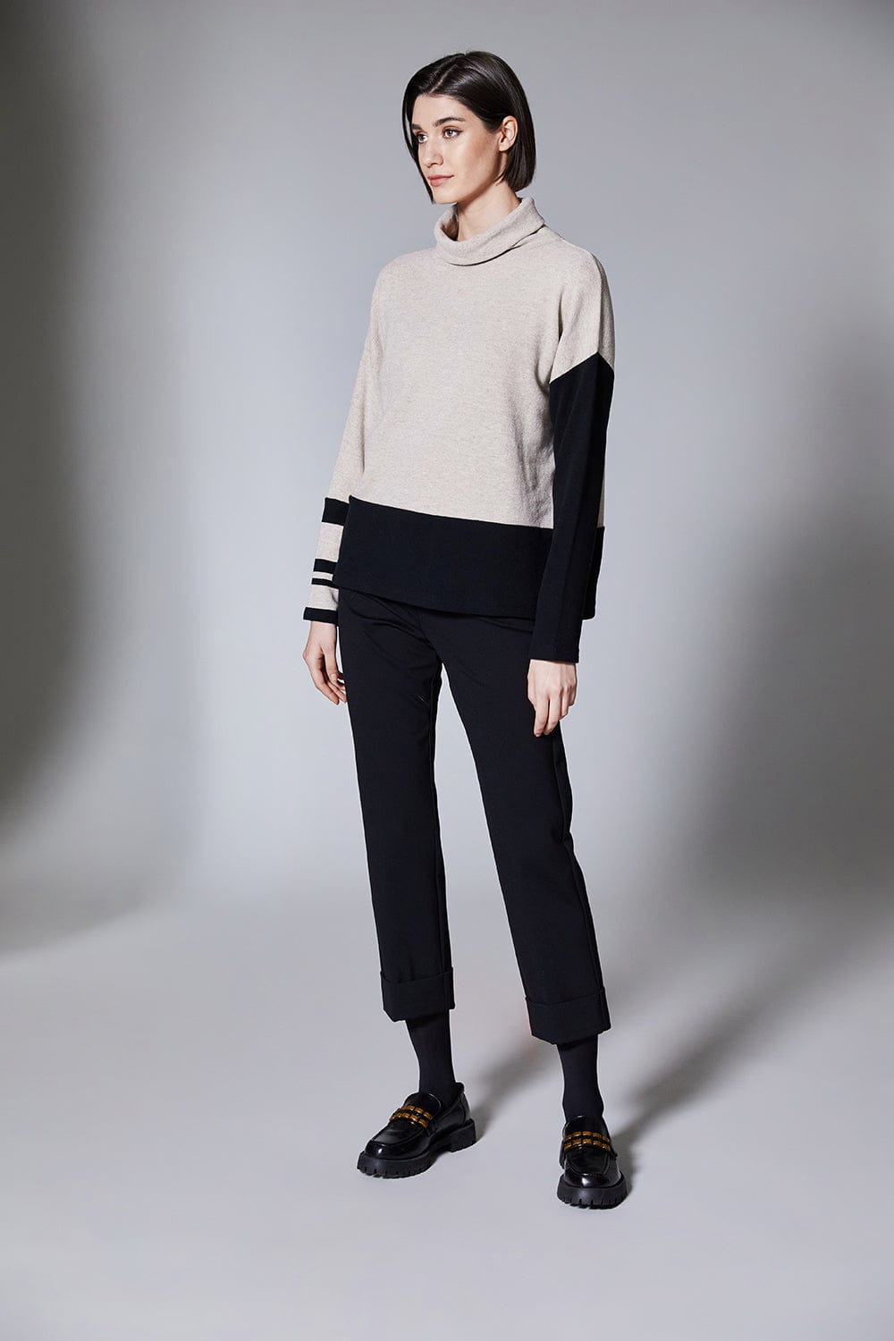 PERUZZI Stripe Colour Block Fleece