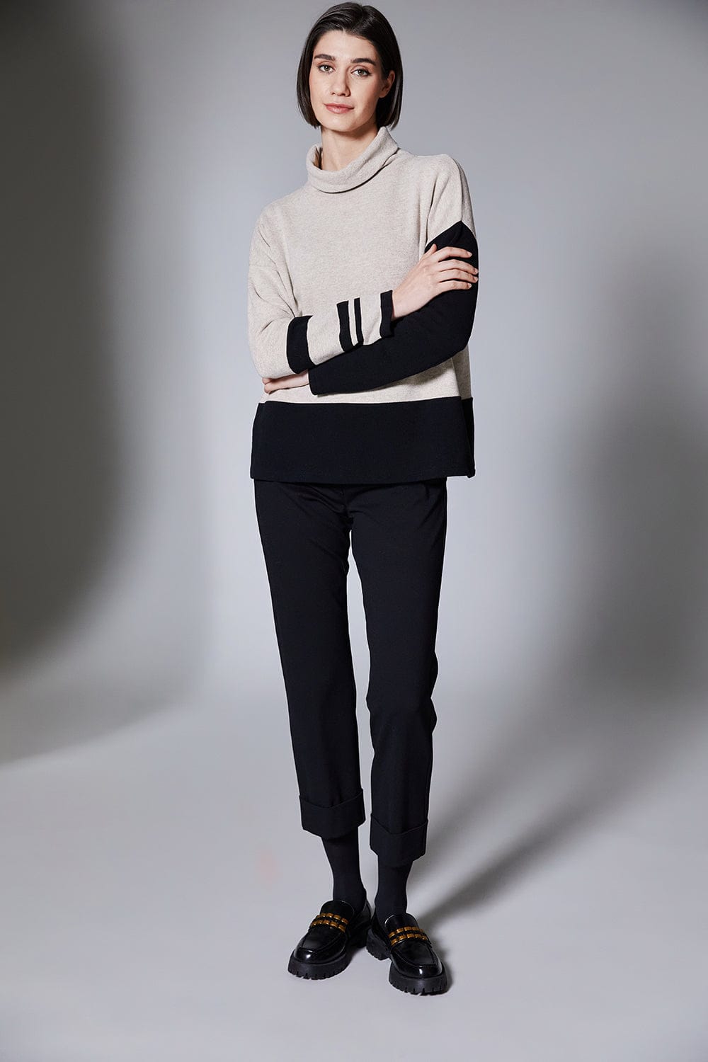 PERUZZI Stripe Colour Block Fleece