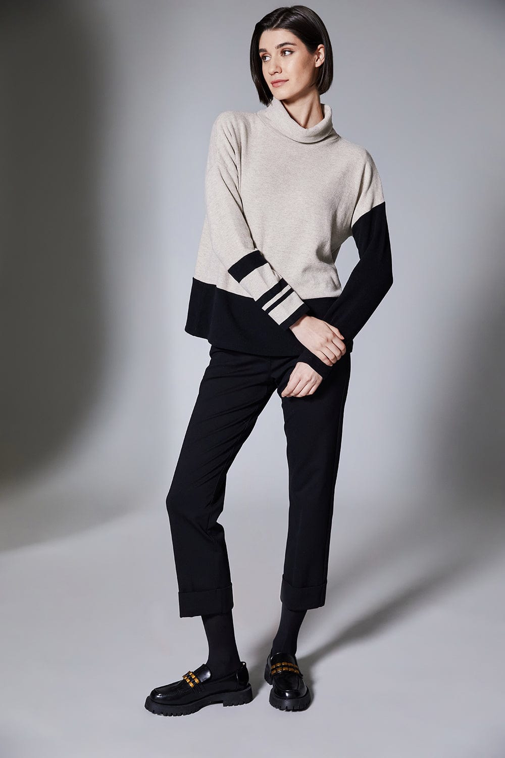 PERUZZI Stripe Colour Block Fleece