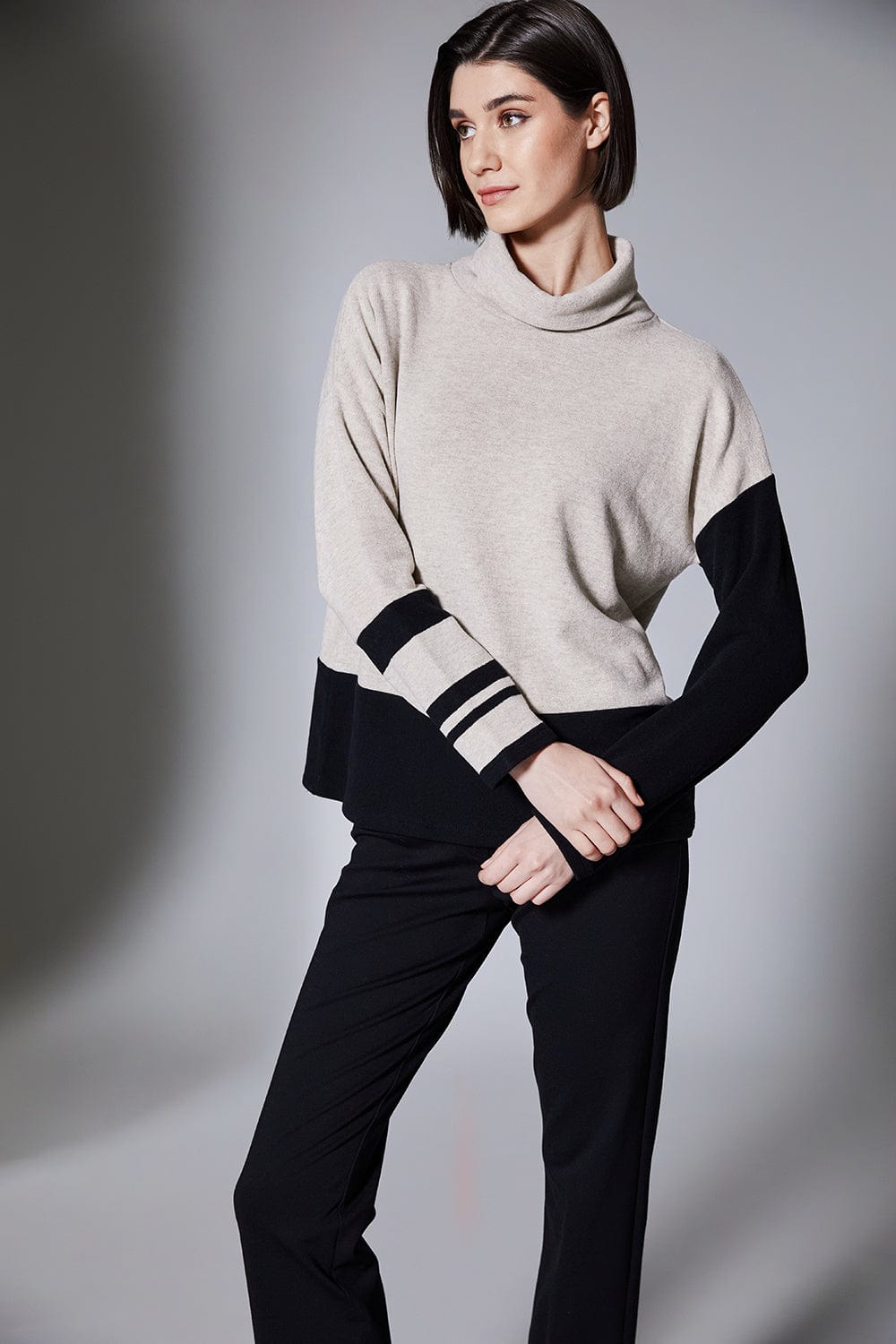 PERUZZI Stripe Colour Block Fleece