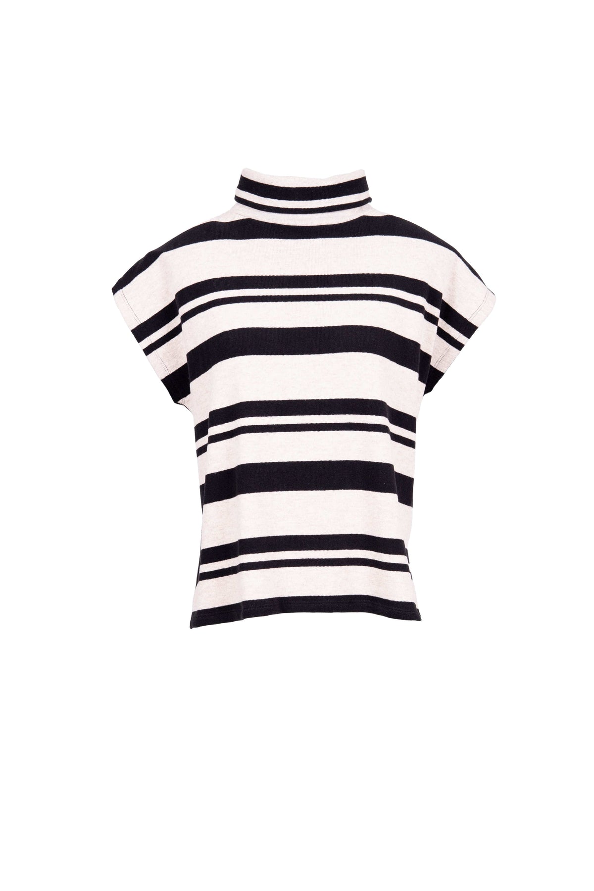 PERUZZI Stripe Front Fleece Top