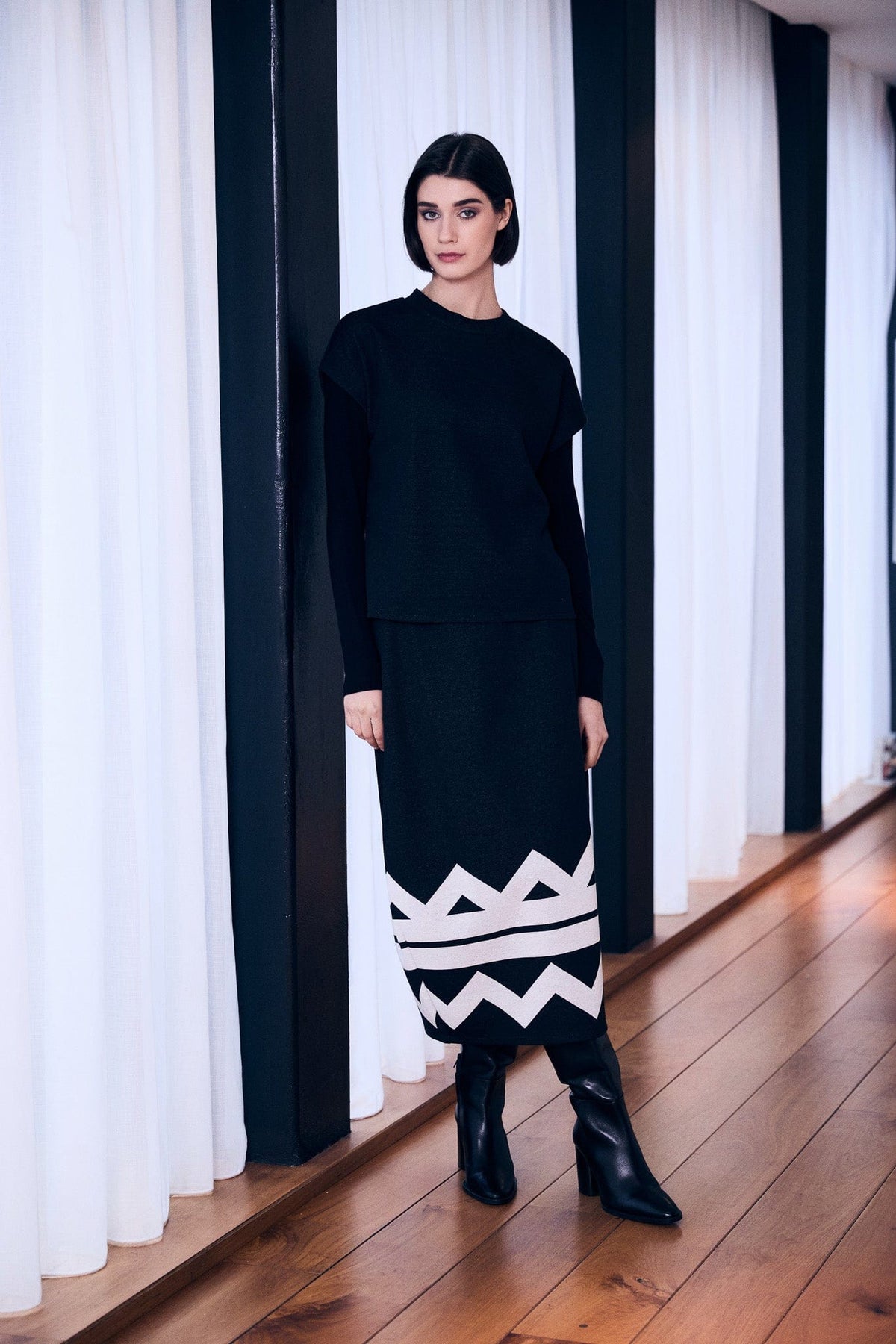 PERUZZI Zig Zag Skirt