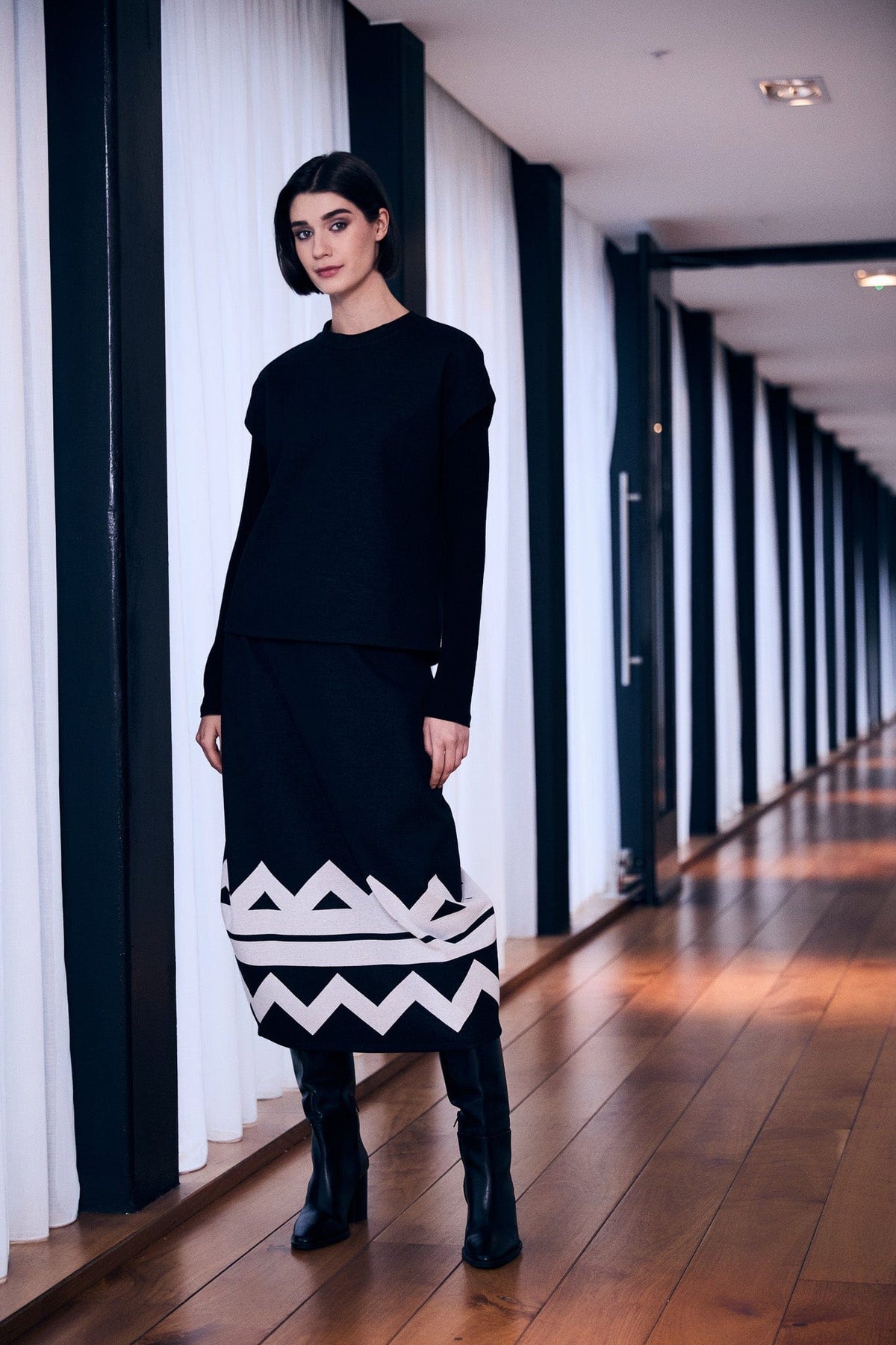 PERUZZI Zig Zag Skirt