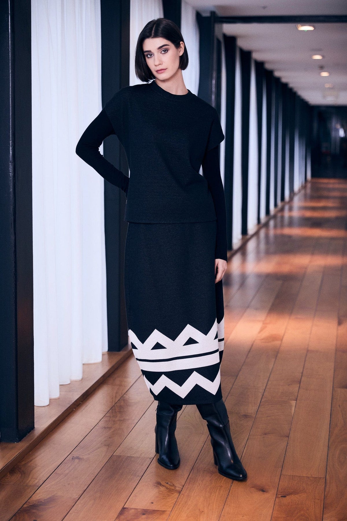 PERUZZI Zig Zag Skirt