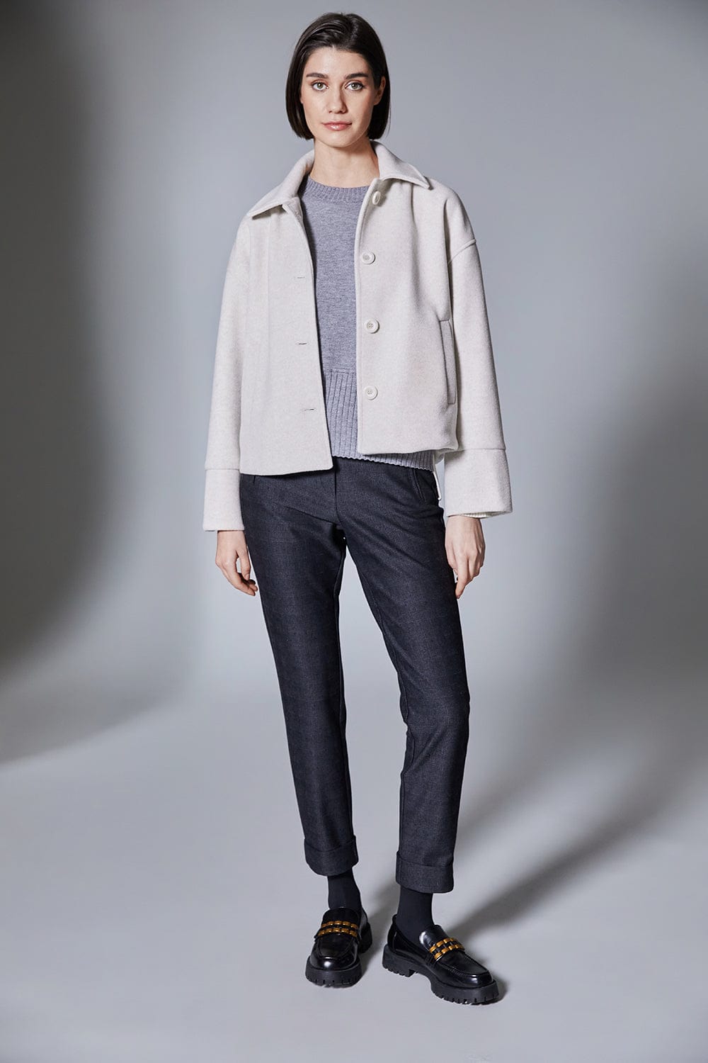PERUZZI Micro Check Trouser