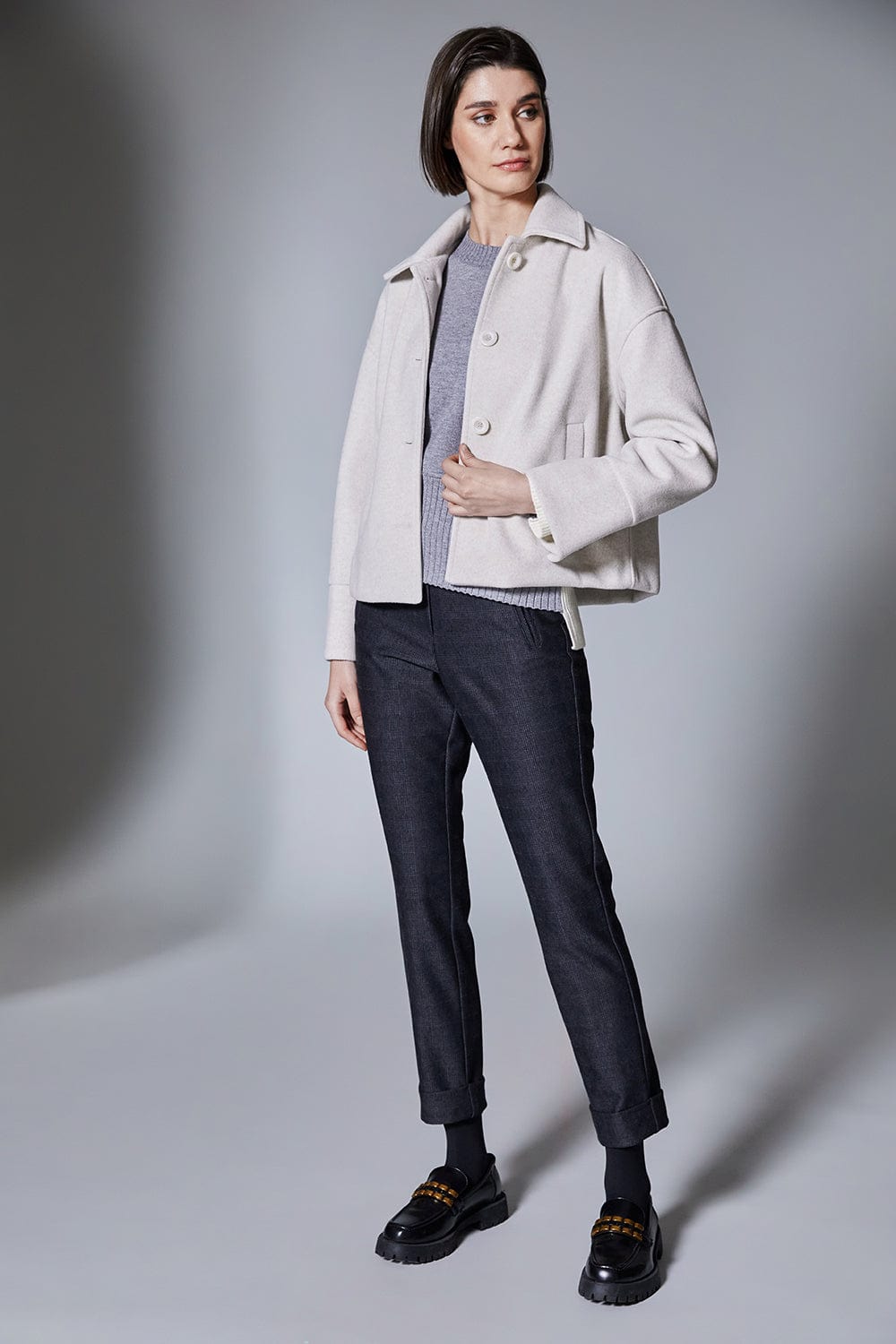 PERUZZI Micro Check Trouser