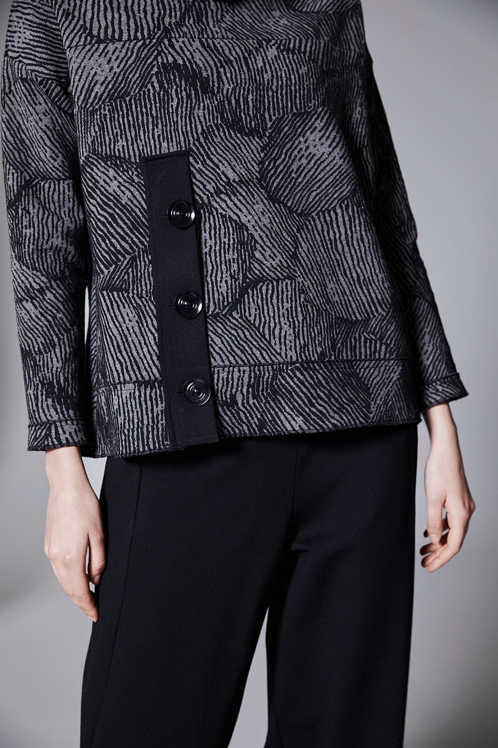 PERUZZI Animal Print Knit Top
