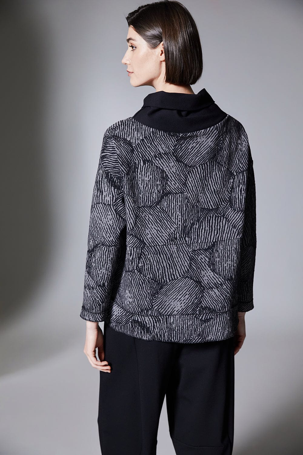 PERUZZI Animal Print Knit Top