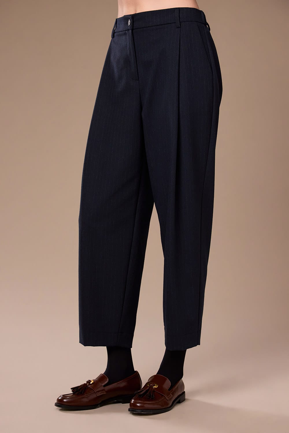 Peruzzi Shadow Stripe Barrel Trouser