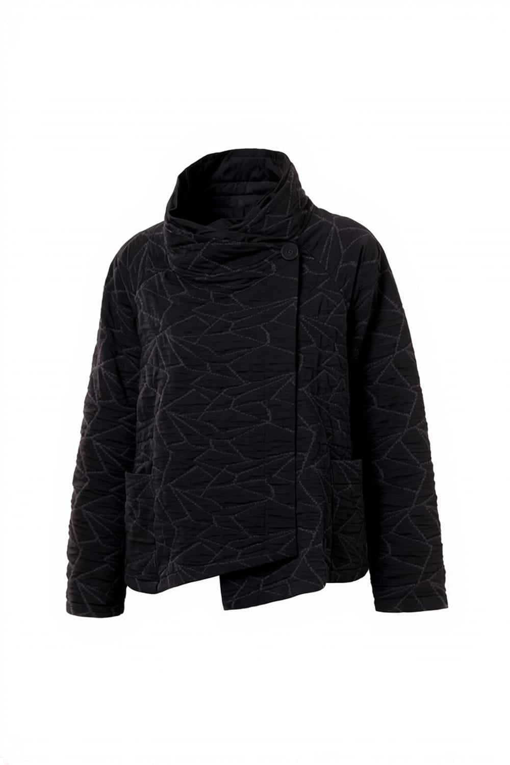 Peruzzi Textured Cross Over Jacket