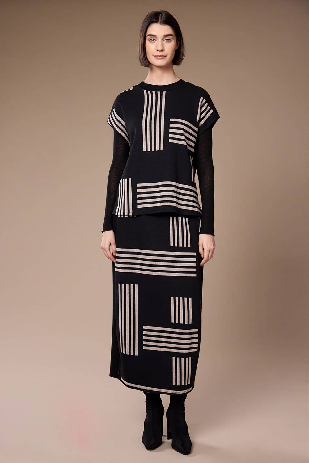 Peruzzi Alternative Stripe Skirt