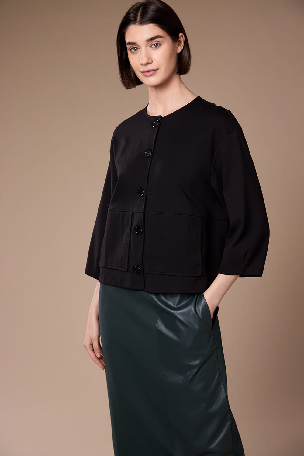 Peruzzi Pleather Skirt