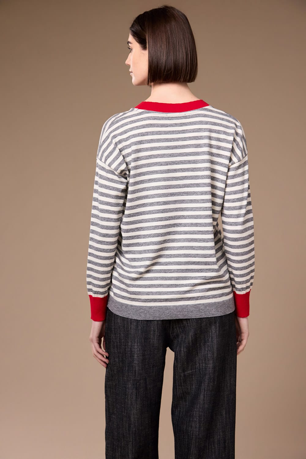Peruzzi Two Tone Stripe Knit