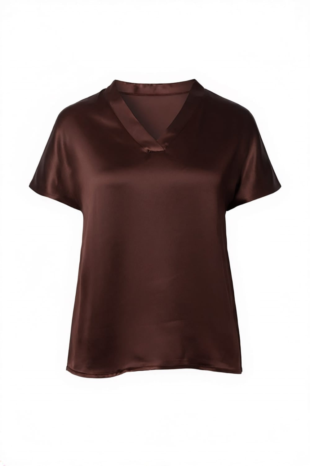 Peruzzi V-Neck Satin Top