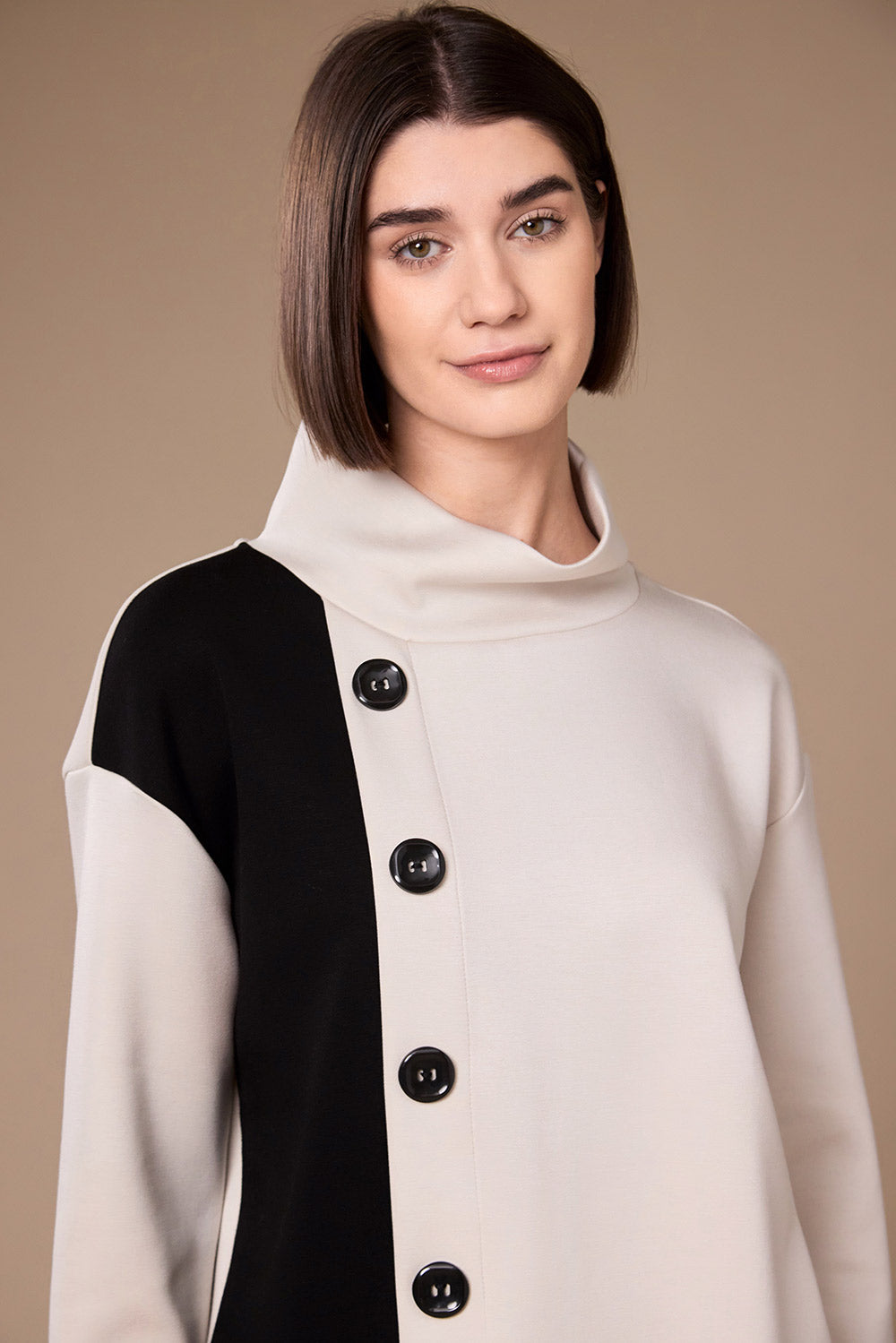 Peruzzi Two Tone Sweater Top