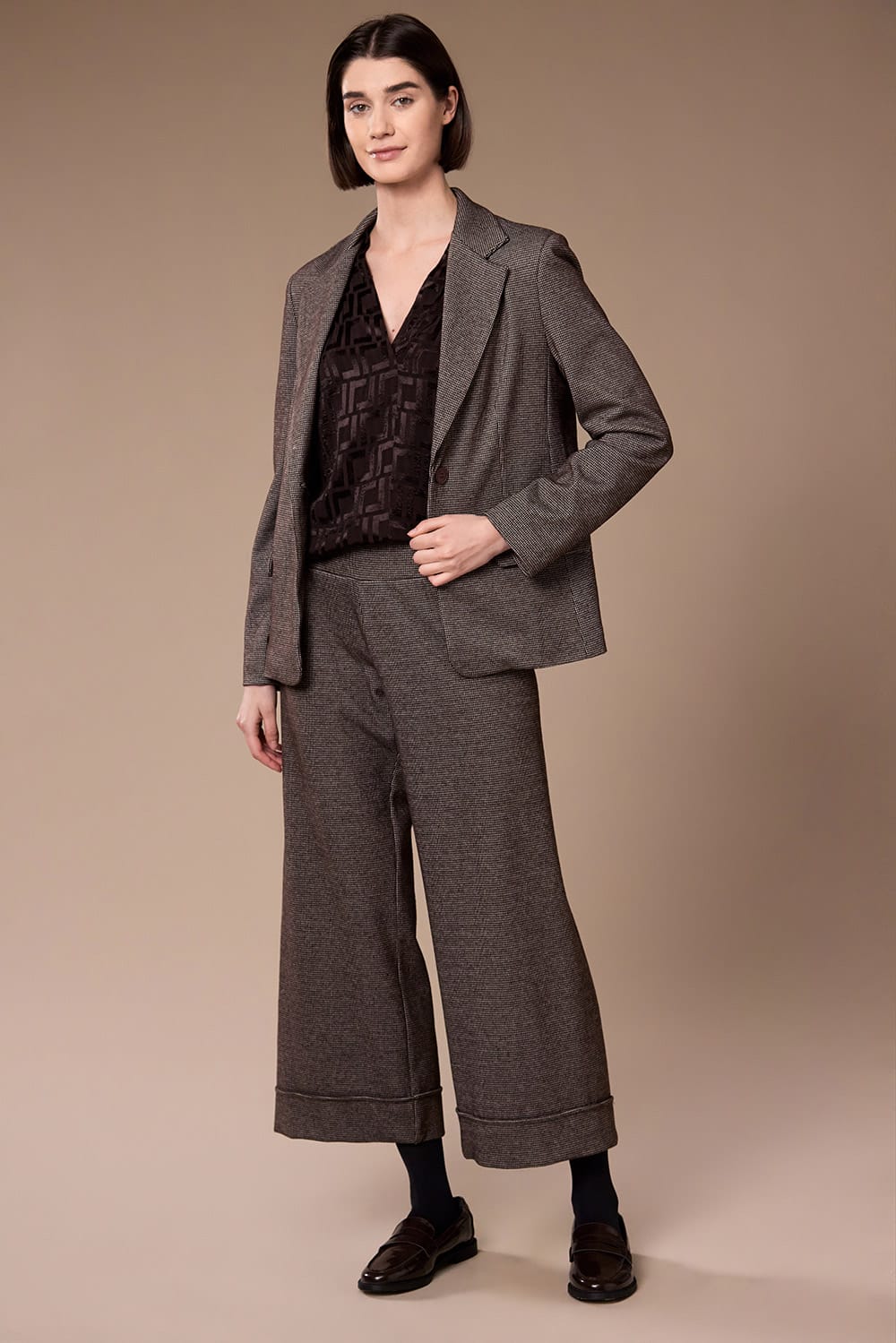 Peruzzi Mini Houndstooth Blazer