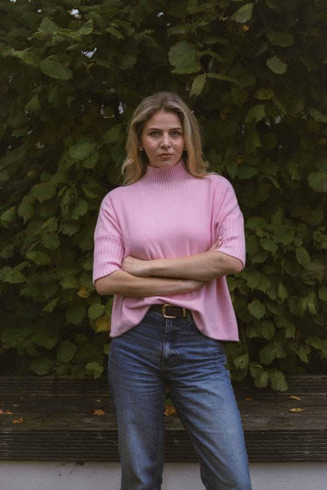 ART Ribbed High Neck Knit