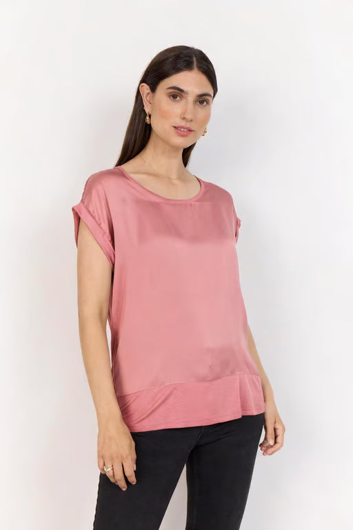 Soyaconcept Satin Front T-Shirt