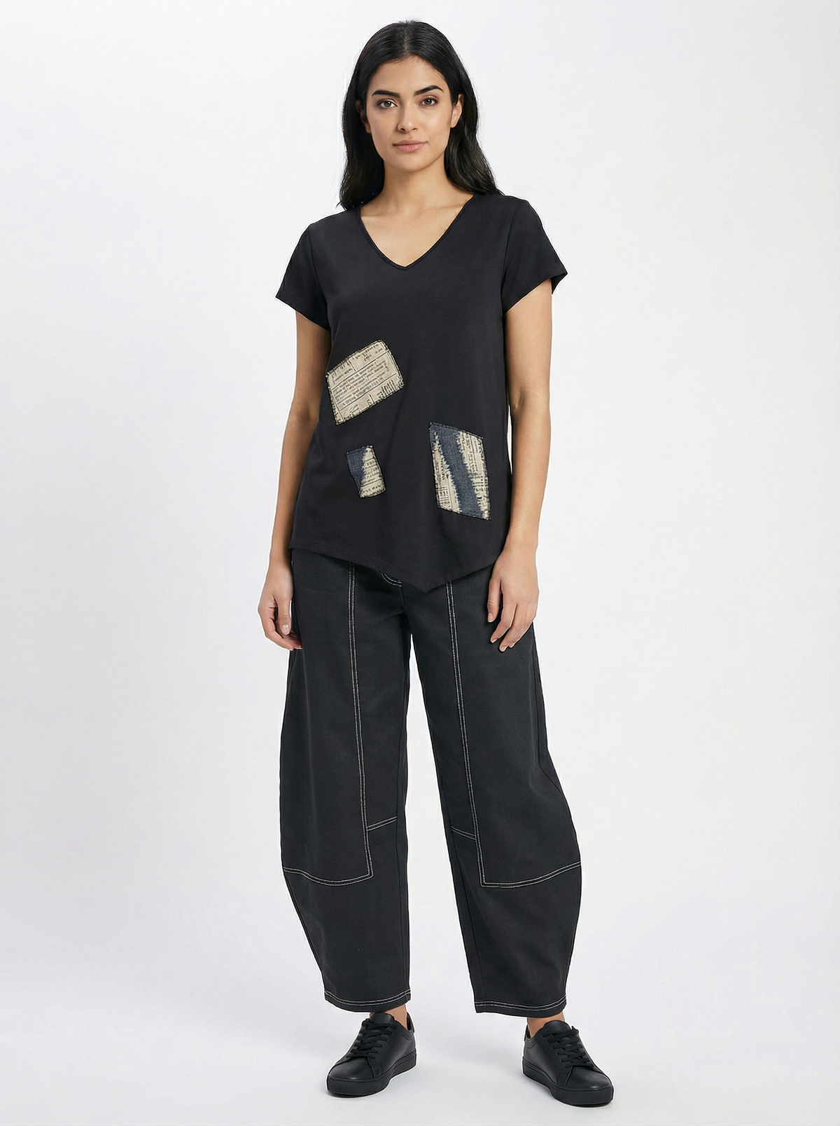 My Soul Denim Barrel Trouser