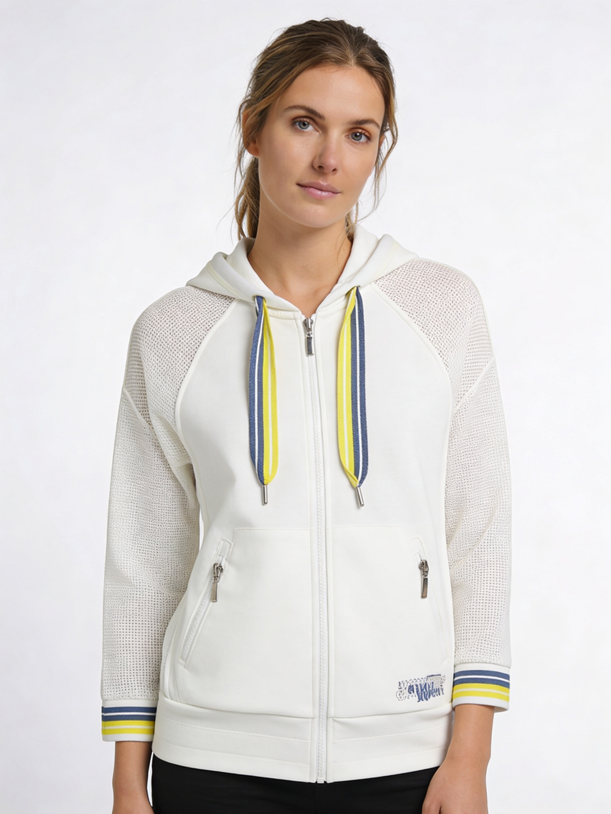 Barbara Lebek Contrast Knit Hoodie