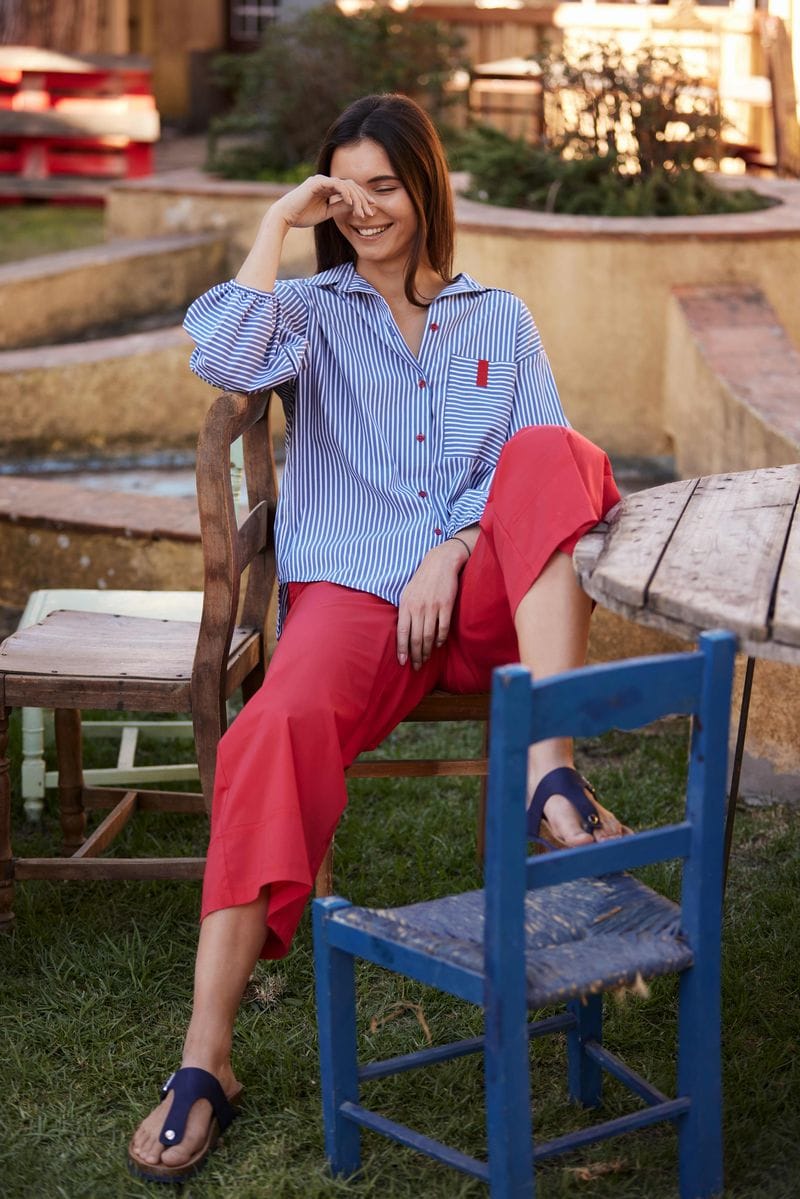 PERUZZI Contrast Blouse